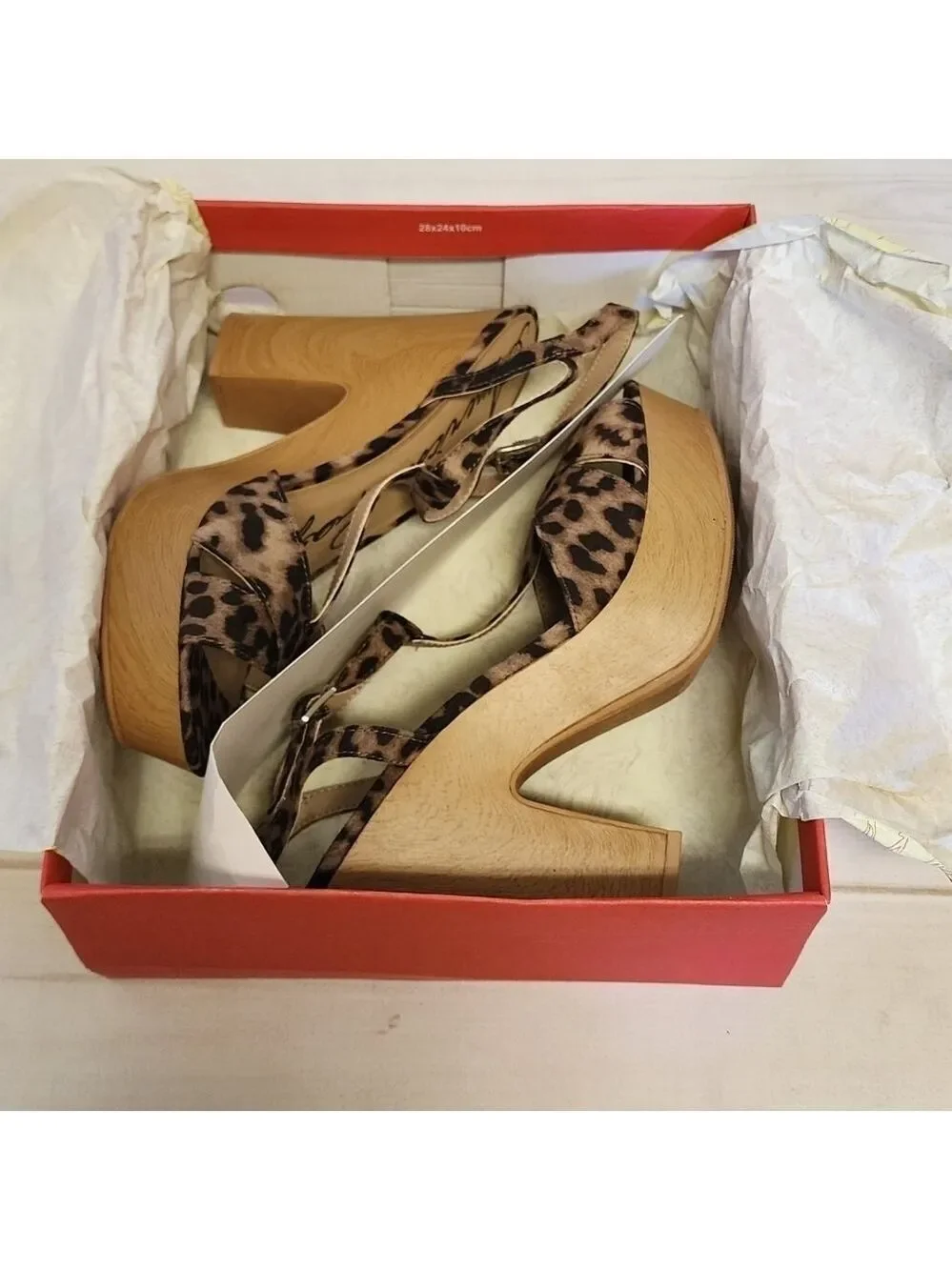 American Rag Jamie Printed Strappy Animal Print Platforms Size 10.5 New In Box